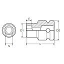 ミトロイ｜MITOLOY P20-105 2-1/2インチインパクトレンチ用ソケット 105mm 2