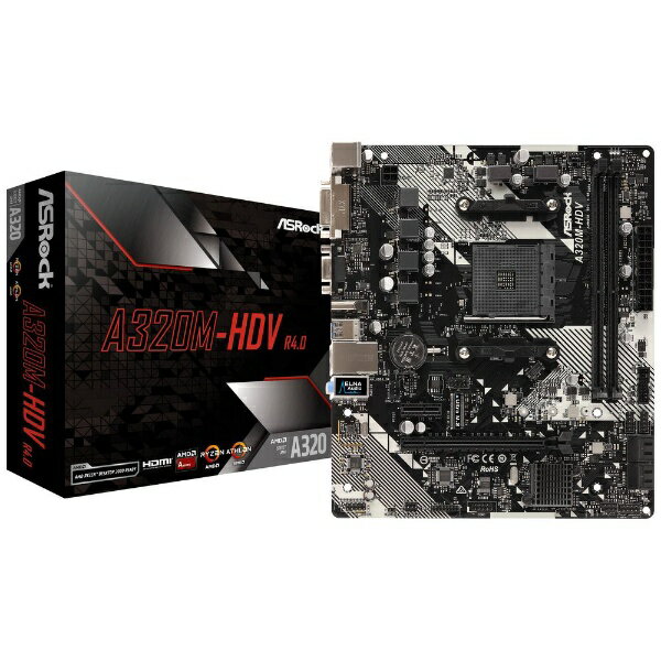 ASROCK　アスロック マザーボード　A320M-HDV R4.0 [MicroATX]
