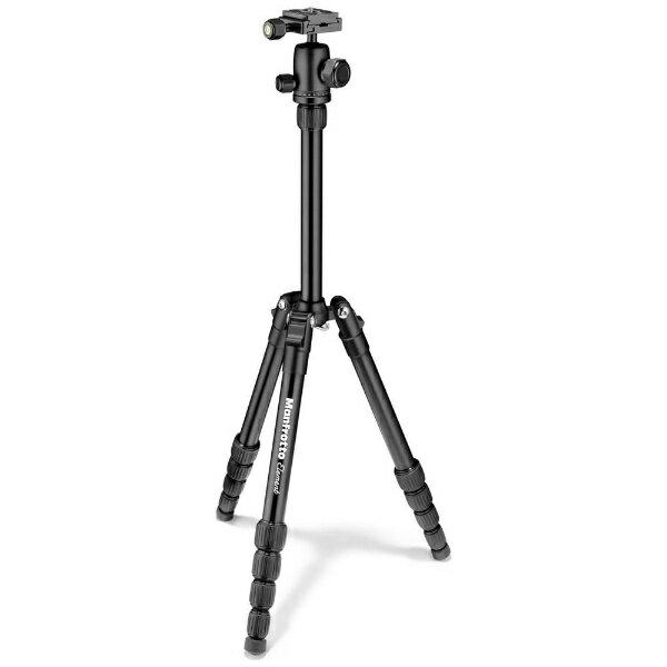 【エントリーで2倍pt(5/20まで)】 マンフロット｜Manfrotto 三脚Elementトラベル三脚 スモール ブラック MKELES5BK-BH 5段 /自由雲台 MKELES5BKBH