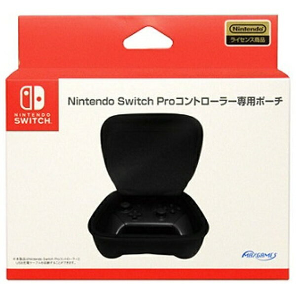 マックスゲームズ｜MAXGAMES Nintendo Switch Proコントローラー専用ポーチ ブラック HACP-04BK【Switch】