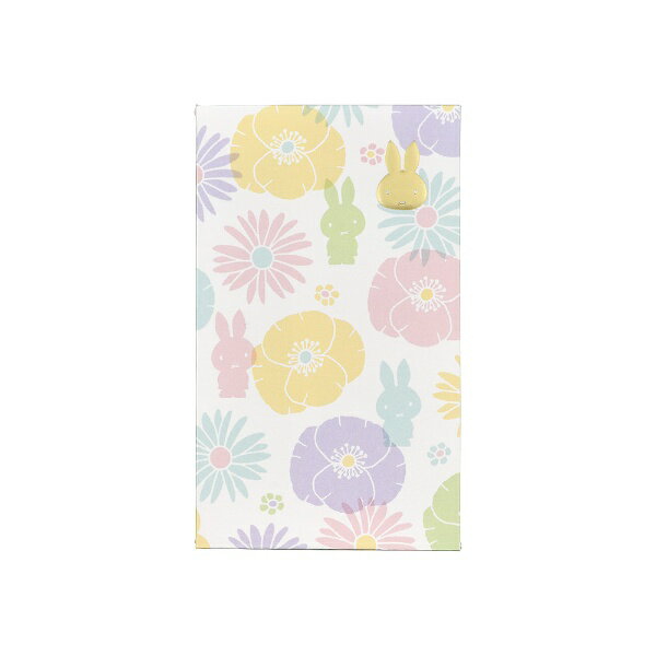 大人かわいいミッフィーの祝儀シリーズ。箔押し＋エンボス加工を施したミッフィーをワンポイントにあしらったぽち袋です。お祝い、お礼、心づけ、お年玉など幅広くお使いいただけます。サイズ：65×110mm。2枚入。