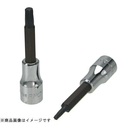 ●ソケット部と六角ビット部にそれぞれ最適な材料を用い圧入し高い強度を確保しました。?●ビット部の軸長が長いので段差のある箇所にも難無く使用できます。■品番：3TX-30■先端形状：T30■S：3.94mm■l：43mm■D1：18mm■L：78mm■重量：56g