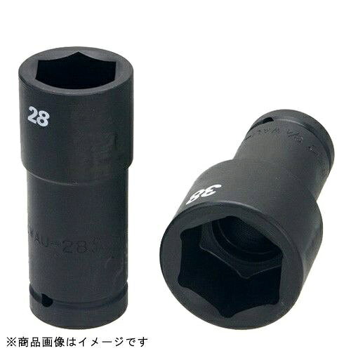 ●形状は6角●作業におけるボルト・ナットの締め・ゆるめ用●ロングタイプ■品番：3/4WAU-34■S：34■D1：49.5mm■l：26mm■D2：38mm■L：100mm■d：27mm■重量：612g■ピン：6-P1■リング：6-O1