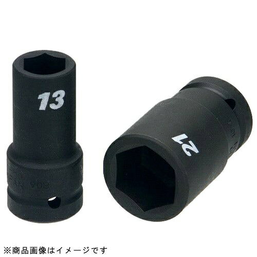 ●形状は6角●作業におけるボルト・ナットの締め・ゆるめ用●セミロングタイプ■品番：1/2WA-26■S：26■D1：38mm■l：20mm■D2：28mm■L：75mm■d：23mm■重量：322g■ピン：4-P2■リング：4-O2