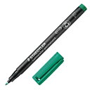ステッドラー|STAEDTLER ルモカラーペン 油性マーカー 極細書きF(線幅 0.55~0.6mm) グリーン 318-5