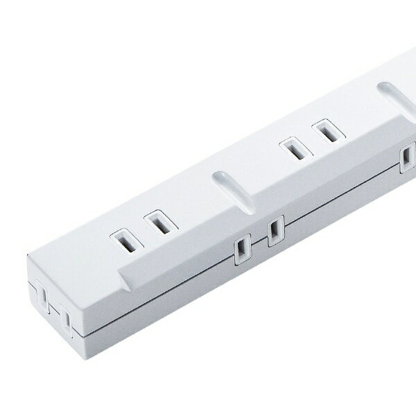 ����掠�ץ饤��SANWA SUPPLY ����ॿ�å� �ۥ磻�� TAP-SLIM5U-3 [3.0m /5�ĸ� /�����å�̵ /2�ݡ���][TAPSLIM5U3]