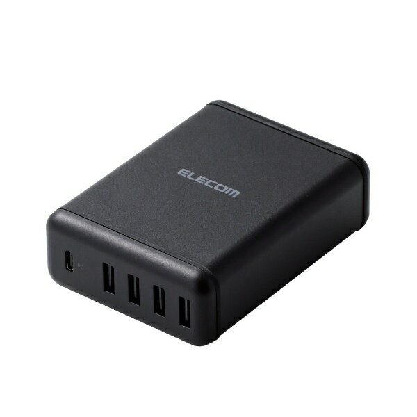 エレコム｜ELECOM USB Type-C 充電器 PD対応 合計出力60W タイプC 1 タイプA 4 【 Chromebook Surface iPhone iPad Galaxy Xperia AQUOS OPPO Android各種 Nintendo Switch PS5 他 】 Type C U…