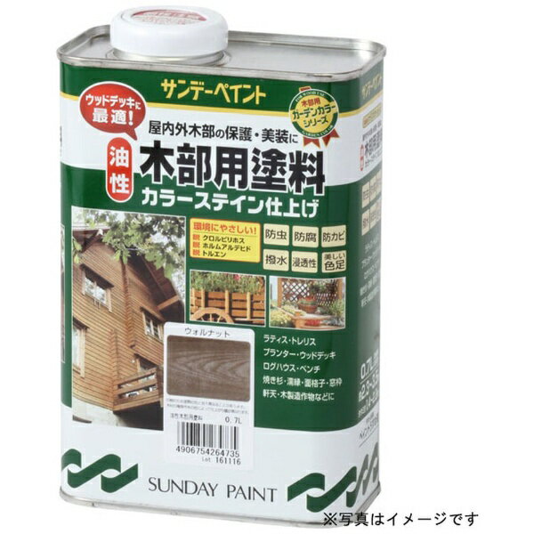 サンデーペイント｜SUNDAY PAINT 油性木部カラーステイン ブラック 700ml