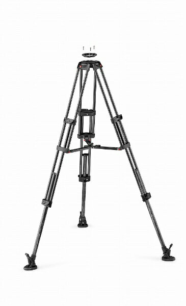 マンフロット｜Manfrotto カーボンツインビデオ三脚 ミッドスプレッダー付属 MVTTWINMC ブラック MVTTWINMC