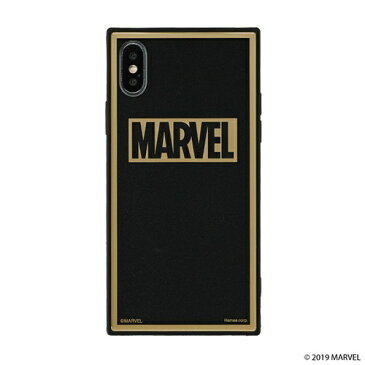 HAMEE　ハミィ ［iPhone XS/X専用］MARVEL/マーベルTILEケース/ロゴ 151-905111 ブラック/グリッター