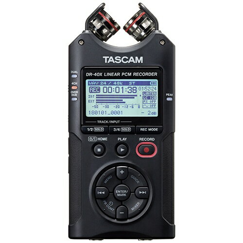 TASCAM ICレコーダー DR-40X [ハイレゾ対応][録音機 ボイスレコーダー 小型 高音質 長時間]