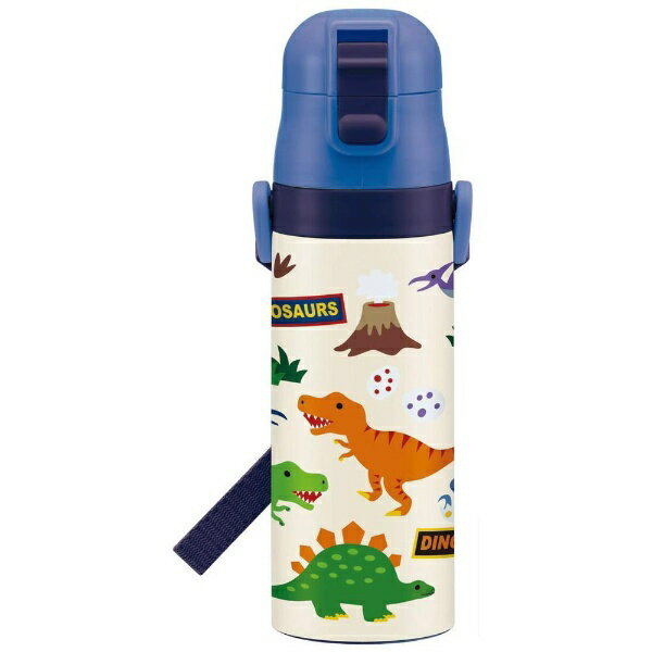 Skater｜スケーター 保冷専用 直飲み ダイレクトステンレスボトル [470ml ワンタッチ] ディノサウルス ..