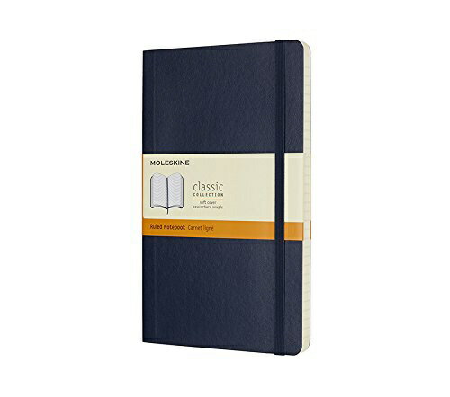 MOLESKINE｜モレスキン クラシック ノートブック ソフトカバー Large サファイアブルー QP616B20 [横罫..
