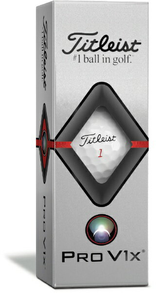 タイトリスト　Titleist ゴルフボール PRO V1x《1スリーブ（3球）/ホワイト》ハイナンバー T2046S-H-3PJ H-3PJ [3球(1スリーブ)]【オウンネーム非対応】 【代金引換配送不可】