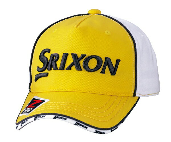ダンロップ スリクソン｜DUNLOP SRIXON ゴルフ キャップ スリクソン 5方型キャップ(フリーサイズ：56〜60cm/イエローホワイト) SMH9132X