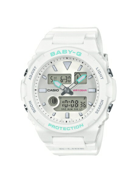 カシオ BABY-G 腕時計（レディース） カシオ｜CASIO BABY-G（ベイビーG）　「G-LIDE（Gライド）」 BAX-100-7AJF【国内正規品】