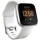 Fitbit　フィットビット 【1000円OFFクーポン配布中！5/7 09:59まで】Fitbit フィットネススマートウォッチ Versa ライトエディション White/Silver Alminum L/Sサイズ FB415SRWT-FRCJK ホワイト/シルバーアルミニウム [さまざまな文字盤を選択可能：1200種類以上のデザ