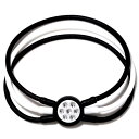 ZAAP｜ザップ ブレスレット ZAAP Bracelet(Lサイズ：19cm/白＆黒)