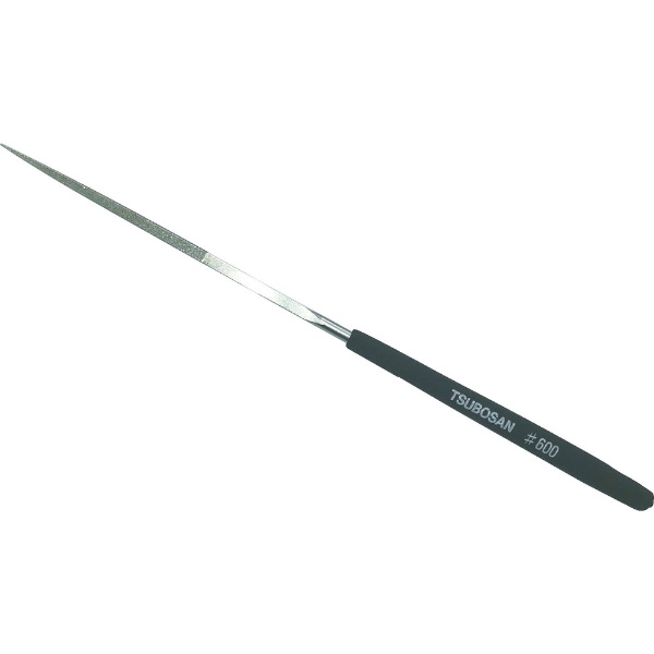 ■NI電着法によりダイヤ粒を固定し、密着度・研削度・耐摩耗度などの性能がアップしました。■グリップ色の違いにより、作業中のダイヤ粒度識別が容易です。【用途】・セラミックス・超硬金属・焼入鋼などの高硬度材料に。・金型の仕上げ、加工修正に。【仕様】・刃幅（mm）： 2.7・タイプ： 10本組・全長（mm）： 170・刃長（mm）： 50・形状： 角（幅）2.7・柄の形状： 丸・粒度（#）： 600【材質／仕上】・炭素工具鋼【注意】・5本組〜12本組は、ヤスリのサイズを表す規格です。ダイヤモンドヤスリの場合、入り数の意味ではありません。