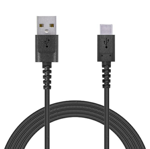 エレコム｜ELECOM スマートフォン用USBケーブル USB A-C 認証品 高耐久 ブラック MPA-ACS20NBK