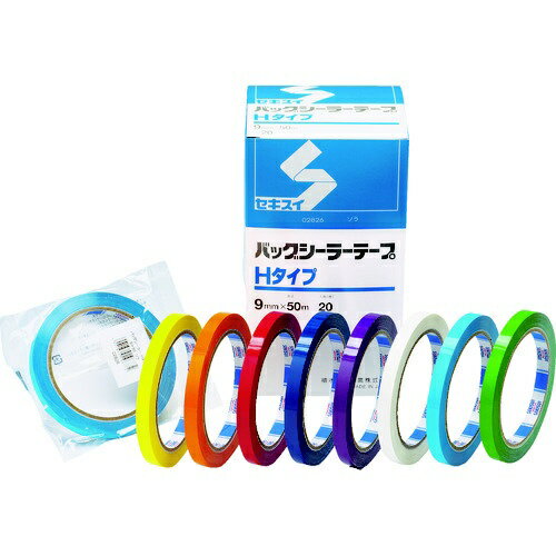 積水化学工業｜SEKISUI 積水　バッグシーラーテープHタイプ　緑　9×50 P802M01 2