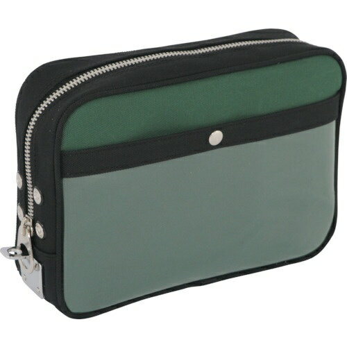 SANEI｜三栄産業 SANEI　帆布メール用ポーチ（M）馬蹄錠金具付　モスグリーン PM-U-07