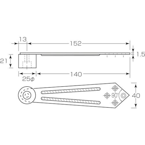 丸喜金属｜MARUKI HARDWARE MK　ステンレス　兼用上枠戸当 S-395N151