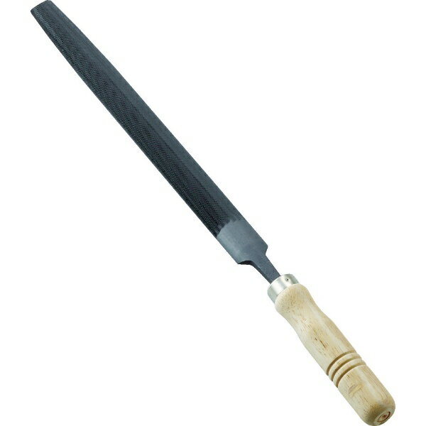 ■木柄付ですぐに使用できます。■目立てが鋭く、耐久性に優れています。■側面（片側のみ）も刃が刻まれています。■JIS-B4703相当品です。【用途】・鉄をはじめ、銅、真鍮、アルミ、プラスチックなどの研削に。【仕様】・タイプ： 中目・全長（mm）： 380・刃長（mm）： 250・刃幅（mm）： 25・刃厚（mm）： 7.0・木柄付