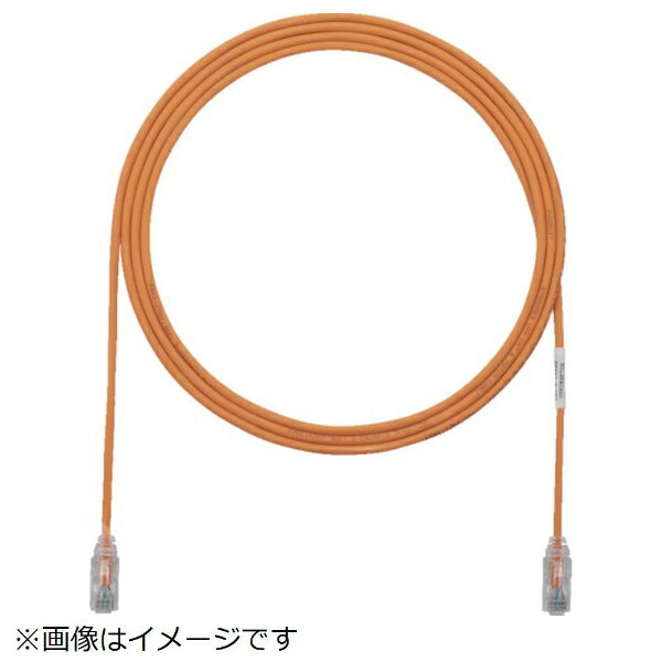 パンドウイット｜PANDUIT パンドウイット カテゴリ6細径パッチコード 3m オレンジ UTP28SP3MOR