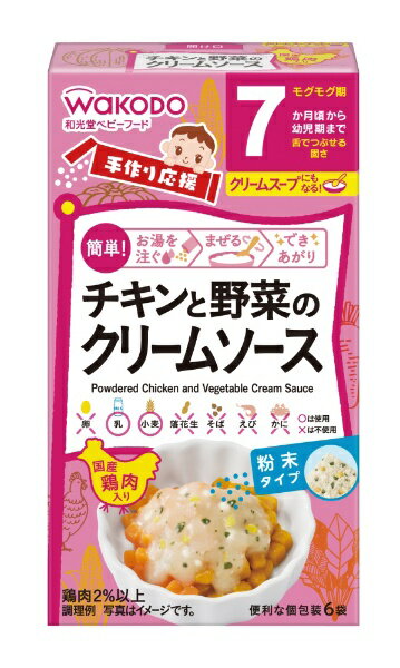 アサヒグループ食品　Asahi　Group　Foods 手作り応援　チキンと野菜のクリームソース【wtbaby】