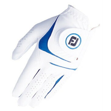 フットジョイ　FootJoy 【レディース　両手用】ゴルフグローブ WeatherSof(21cm/ホワイト×ブルー)FGWF8PR