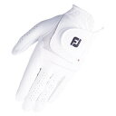 フットジョイ｜FootJoy 【レディース　両手用】ゴルフグローブ WeatherSof(21cm/ホワイト)FGWF8PR【仕様変更に伴い新旧商品が混在致します】 その1