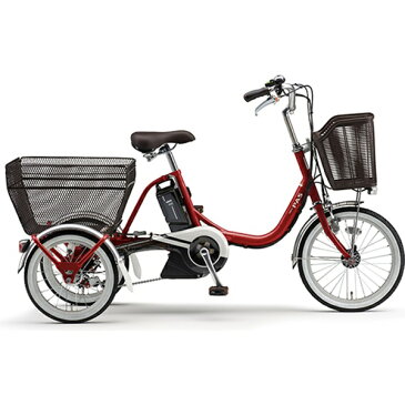 ヤマハ YAMAHA 【電動アシスト付き】18/16型 電動アシスト自転車 PAS ワゴン(レッド/内装3段変速) PA16W【2019年モデル】【組立商品につき返品不可】 【代金引換配送不可】