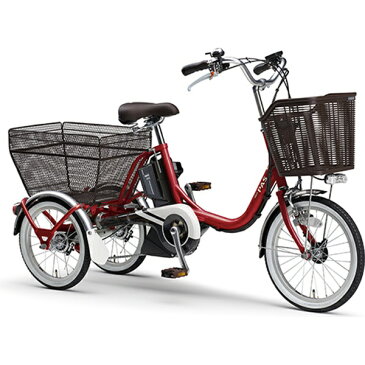 ヤマハ YAMAHA 【電動アシスト付き】18/16型 電動アシスト自転車 PAS ワゴン(レッド/内装3段変速) PA16W【2019年モデル】【組立商品につき返品不可】 【代金引換配送不可】