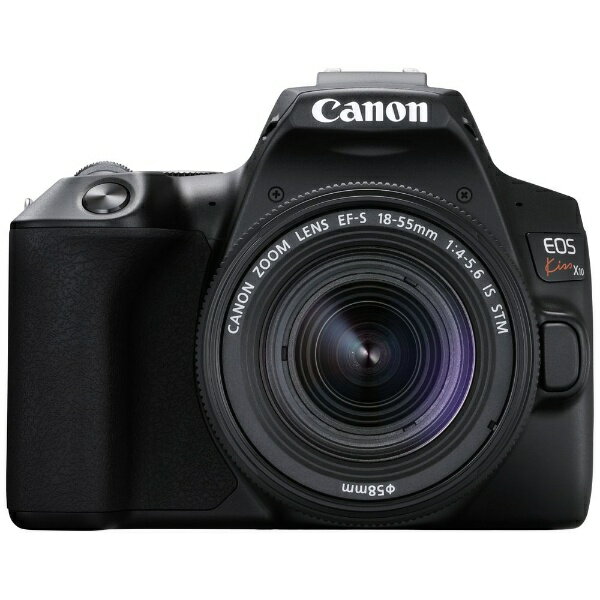 キヤノン　CANON EOS Kiss X10 デジタル一眼レフカメラ EF-S18-55 IS STM レンズキット ブラック KISSX10BK1855ISSTMLK [ズームレンズ][KISSX10BK1855ISSTMLK]