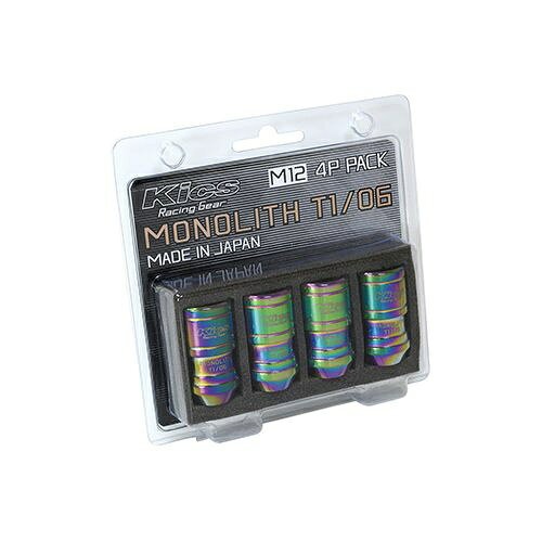 協永産業｜KYO-EI Industrial MN03N-4P 貫通ナット Kics MONOLITH T1/06 M12XP1.25 Neochro 4pcs ネオクロ