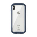 HAMEE｜ハミィ ［iPhone XS/X専用］iFace Reflection強化ガラスクリアケース 41-907177 ネイビー