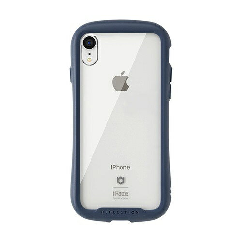 HAMEE｜ハミィ ［iPhone XR専用］iFace Reflection強化ガラスクリアケース 41-907221 ネイビー