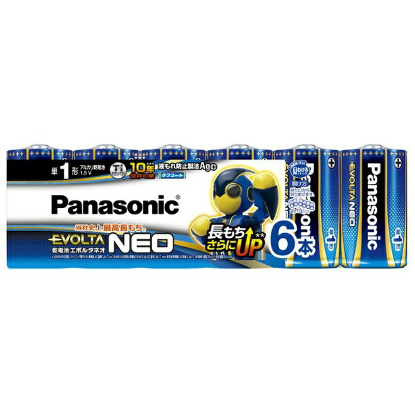 パナソニック｜Panasonic LR20NJ/6SW 単1電池 EVOLTANEO（エボルタネオ） 