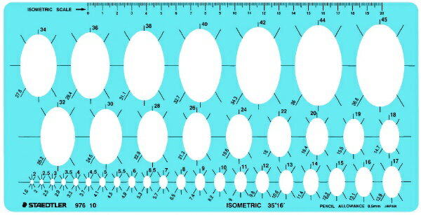 ステッドラー｜STAEDTLER だ円定規 976 10