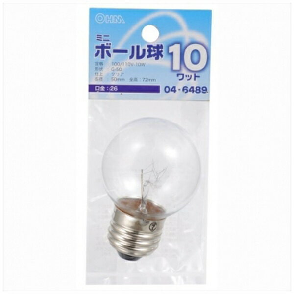 Other - オーム電機｜OHM ELECTRIC LB-G5610-C 電球　ミニボール球 クリア [E26 /ボール電球形 /電球色 /1個]