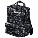 ハピタス|HAPITAS 折り畳みリュックHAP0103327ニューヨークタイプライトブラック HAP0103327(4)