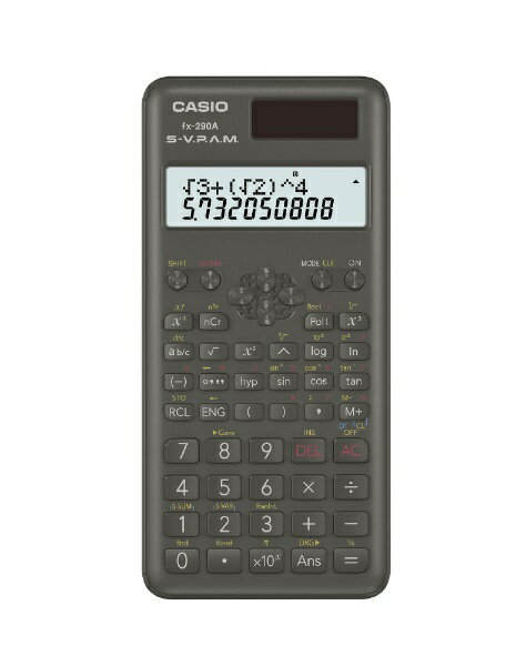 カシオ｜CASIO スタンダード関数電卓 fx-290A-N 10桁 FX290AN