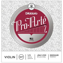 D’Addario｜ダダリオ バイオリン弦　PROARTEセット J56 1/2M PROARTE SET MED ミディアム