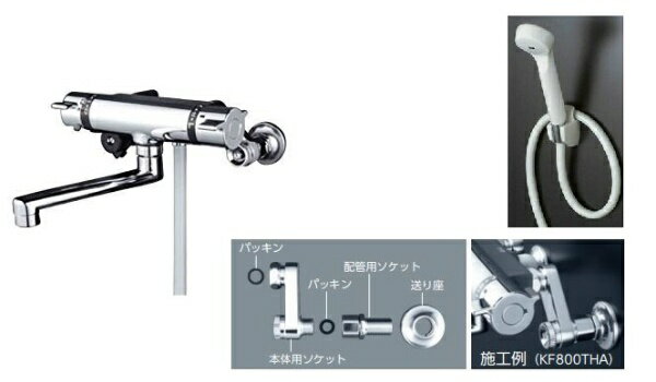【エントリーで最大全額ポイント還元｜7/5まで】 KVK｜ケーブイケー 浴室用 サーモスタッド水栓金具 KF800THA