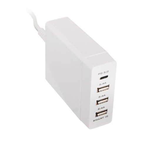 OWLTECHåƥå ޥ֥ۡåȤ򤫤Ķ® Type-A 3ݡ USB Type-C 1ݡ30W+36W ۥ磻 OWL-ACU3PD1-WH [4ݡ /USB Power Deliveryб /Smart ICб]