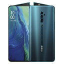 OPPO　オッポ OPPO Reno 10x Zoom オーシャングリーン「CPH1919OG」Snapdragon 855 6.65型・メモリ/ストレージ：8GB/256GB nanoSIMx2 DSDV対応 ドコモ / au /ソフトバンクSIM対応 SIMフリースマートフォン[CPH1919OG]