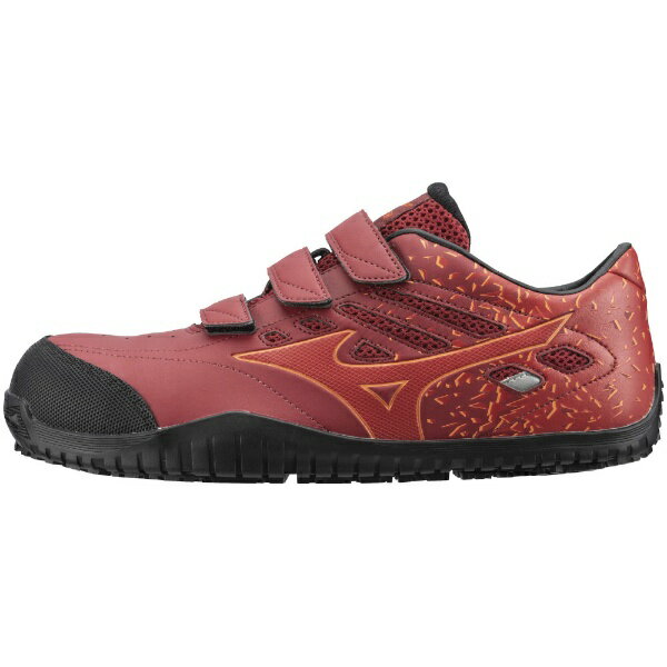 ミズノ　mizuno 24.5cm 靴幅：3E メンズ 安全靴 MIZUNO WORKING オールマイティ TD22L(エンジ×レッド)F1GA190163【JSAA・普通作業用(A種)認定品 耐滑 プロテクティブスニーカー】