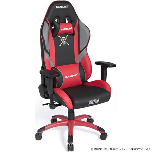 楽天楽天ビック（ビックカメラ×楽天）AKRacing｜エーケーレーシング ゲーミングチェア [シート W390xD495xH1280〜1350mm] ONE PIECE コラボレーション ルフィ AKR-ONEPIECE-LUFFY