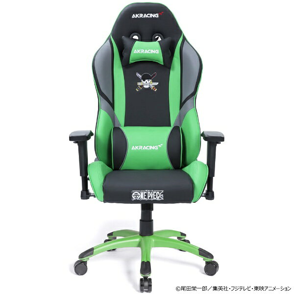AKRacing|エーケーレーシング ゲーミングチェア [シート W390xD495xH1280〜1350mm] ONE PIECE コラボレーション ゾロ AKR-ONEPIECE-ZORO